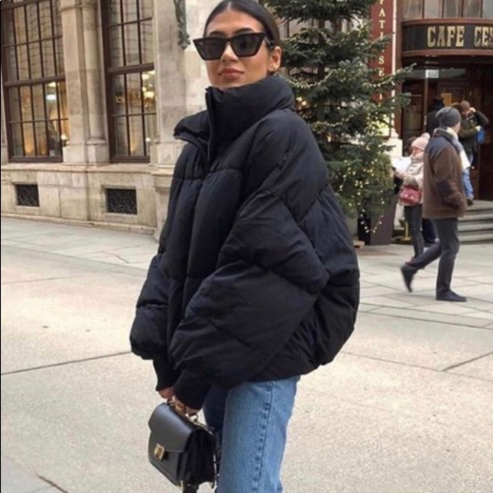 Oversized Black Puffer Jacket